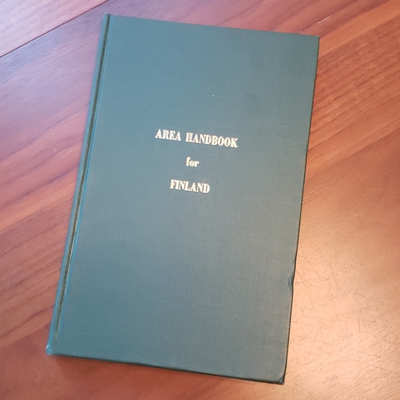 Vintage "Area Handbook For Finland" 1974